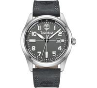 Timberland Herren Armbanduhr Northbridge in der Farbe Grau mit Lederarmband, Gehäusedurchmesser: 45 mm, TDWGB2230704