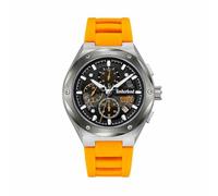 Timberland Herren Chronograph Abbotville in der Farbe Orange mit Silikonarmband, Gehäusedurchmesser: 46 mm, TDWGQ2231202