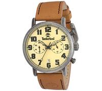 Timberland Herren Datum klassisch Quarz Uhr mit Leder Armband TBL.15405JSQS/07