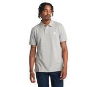 Timberland Herren-Poloshirt mit Oyster-River-Logo auf der Brust, Größe S (regulär), Grau, L