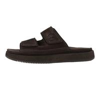 Timberland Mens Slide Sandal dk brn suede 14