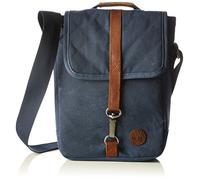Timberland Herren SMALL Items Waxed CA Black Umhängetaschen, Blau Iris 19, 27x19x8 cm