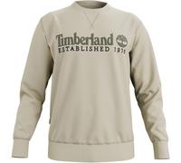 Timberland Herren-Sweatshirt mit Rundhalsausschnitt, Established 1973, mit Logo, TB0A2FEQ, Beige 260, L