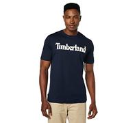 Timberland Herren T-Shirt TFO Linear Logo NonRinger Tee Regular, Marineblau, M