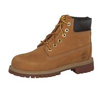 Timberland Jungen Unisex Kinder 6 Inch Premium Waterproof (Toddler) Schnürstiefel, Gelb Wheat Nubuck, 22 EU
