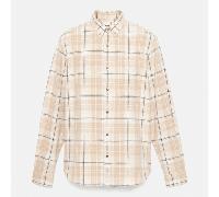 Timberland - Kariertes Flanellhemd für Herren in Beige, Herren, Beige, Größe: 3XL