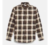 Timberland - Kariertes Flanellhemd für Herren in Braun, Herren, Braun, Größe: 3XL