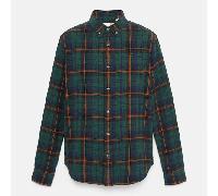 Timberland - Kariertes Flanellhemd für Herren in Dunkelgrün, Herren, Grün, Größe: XXL