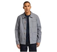 Timberland Kempshire Washed Canvas Chore Jacket Medium Blue Größe: L | Leichte Jacken Outlet | Herren | Blau