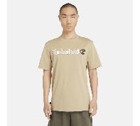 Timberland - Kennebec River Linear Logo-T-Shirt für Herren in Beige, Herren, Beige, Größe: M