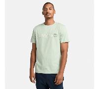 Timberland - Kennebec River Linear Logo-T-Shirt für Herren in Grün, Herren, Grün, Größe: S