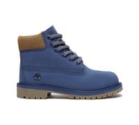 Timberland Kids 6 Inch Lace UP Waterproof Boot dark blue nubuck w olive 3