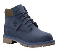 Timberland Kids 6 Inch Lace UP Waterproof Boot dark blue nubuck w olive 7