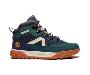 Timberland - Kid's Greenstride Motion 6 Mid Bungee WP Boot - Freizeitschuhe, Gr. 38, blau (DarkGreenNubuck)