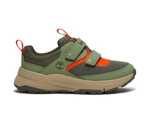 Timberland Kids Low Hook & Loop Sneaker dkgrnmeshwltgrn 3