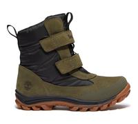 Timberland Kids Mid Hook & Loop Waterproof Snow Boot dk grn suede 7.5