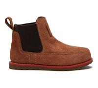 Stiefel TIMBERLAND "POKEY PINE - MID PULL ON BOOT", Mädchen, Gr. 24, braun (md braun nubuck w dk brn), Leder, Schuhe Stiefel (85085349-24) md braun nubuck w dk brn