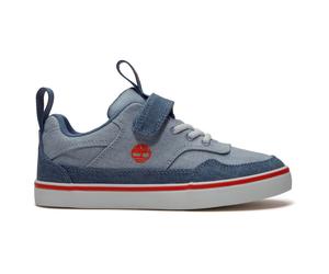 Timberland - Kid's Stone Jump Low Hook & Loop Sneaker - Sneaker, Gr. 32 US 13.5K, grau (LightBlueCanvas)