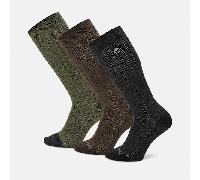 Timberland - Knielange Timberland Danforth Socken im 3er-Pack für Herren in Dunkelgrün, Herren, Grün, Größe: M