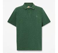 Timberland - Kurzärmeliges Millers River Piqué-Polohemd für Herren in Dunkelgrün, Herren, Grün, Größe: XL