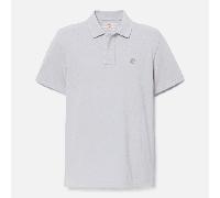 Timberland - Kurzärmeliges Millers River Piqué-Polohemd für Herren in Grau, Herren, Grau, Größe: S