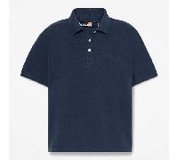 Timberland - Kurzärmeliges Piqué-Polohemd für Damen in Dunkelblau, Damen, Blau, Größe: S
