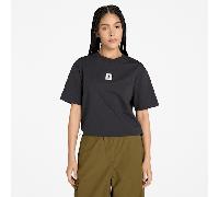 Timberland - Kurzärmeliges Timberland T-Shirt mit Stack-Logo für Damen in Schwarz, Damen, Schwarz, Größe: S