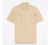 Timberland Cotton Linen Ss Utility Overshirt Medium Beige Größe: S | Casual hemden Outlet | Herren | Weiß