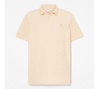 Timberland - Kurzärmeliges Wharf River Polohemd mit Waffelstruktur für Herren in Beige, Herren, Beige, Größe: M