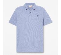 Timberland - Kurzärmeliges Wharf River Polohemd mit Waffelstruktur für Herren in Blau, Herren, Blau, Größe: XL