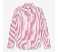 Timberland - Langärmeliges, gestreiftes Seersucker-Hemd für Herren in Rot, Herren, Rot, Größe: S