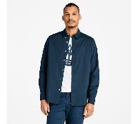 Timberland - Langärmeliges Hemd aus Stretch-Popeline für Herren in Dunkelblau, Herren, Blau, Größe: XL