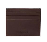 Timberland Mens Riverton Leather Card Holder dark brown OS