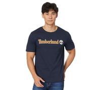 Timberland Kurzarm-T-Shirt Kennebec River Linear Logo Größe M Dark Sapphire