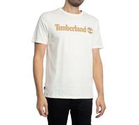 Timberland Herren Kurzarm T-shirt Mann Kennebec River Linear Logo Short Sleeve Weiß Xl