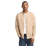 Timberland Mens Linen Korean Collar Shirt safari XXL