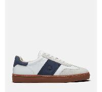 Sneaker TIMBERLAND "LISBON STREET - LOW LACE SNEAKER", Herren, Gr. 40, weißfg w dkblu, Leder, Schuhe Sneaker, aus Timberland Premium Leder (75281461-40) weißfg w dkblu