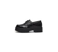 Timberland Womens Boat Shoe blk full grain 6 Wide Fit