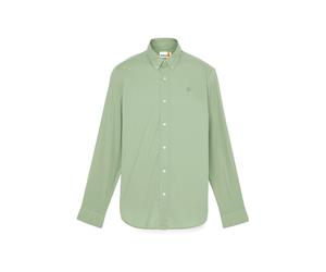 Timberland Long Sleeve Stretch Poplin Shirt Pro Green Bay Größe: M | Business hemden Outlet | Herren | Grün