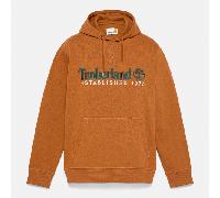 Timberland - Loopback-Hoodie mit aufgesticktem „Established 1973"-Logo für Herren in Braun, Herren, Braun, Größe: XXL