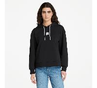Timberland - Loopback-Hoodie mit Stack-Logo für Damen in Schwarz, Damen, Schwarz, Größe: S
