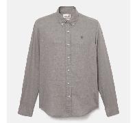 Timberland - Lovell Lake Botton-Down-Langarmshirt für Herren in Grau, Herren, Grau, Größe: M