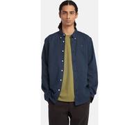 Timberland Lovell Lake TFO Cotton/Linen Long Sleeve Shirt 0A2DR9 Dark Sapphire-S