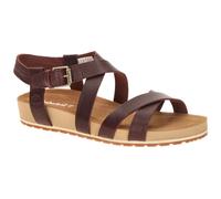 Timberland Womens Backstrap Sandal bur f grain 8.5 Wide Fit