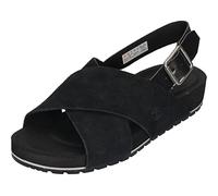 Sandale TIMBERLAND "MALIBU WAVES BASIC BACKSTRAP SANDAL", Damen, Gr. 42, jet schwarz, Leder, Schuhe Sandale, aus Leder (40569315-42) jet schwarz