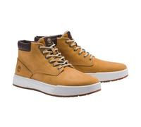 Schnürboots TIMBERLAND "MAPLE GROVEMID LACE UP SNEAKER", Herren, Gr. 41, gelb (wheat), Leder, Schuhe Schnürboots, Winterschuhe, Sneakerboots, Winterboots (98995304-41) wheat
