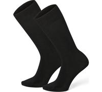 Timberland Mens 2 Pack Flat Knit Dress Sock black M