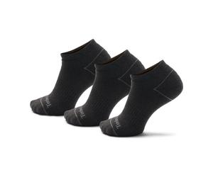 Timberland Mens 3 Pack Bowden Full Cushion No Show dark grey hther M