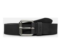 Timberland Mens 35mm Nubuck Belt With Vertical Cuts black L