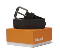 Timberland Mens 35mm Nubuck Belt With Vertical Cuts black M